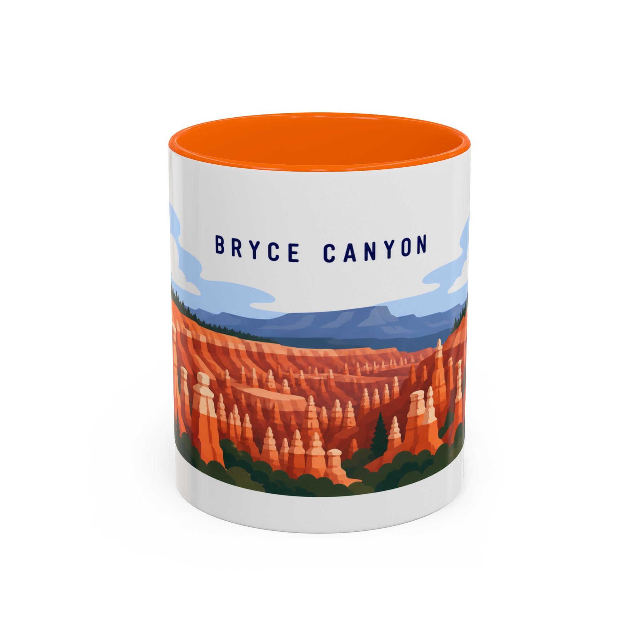 Bryce Canyon National Park Coffee Mug | Solid Color Block Park Souvenir | 11oz 15oz Accent Mug