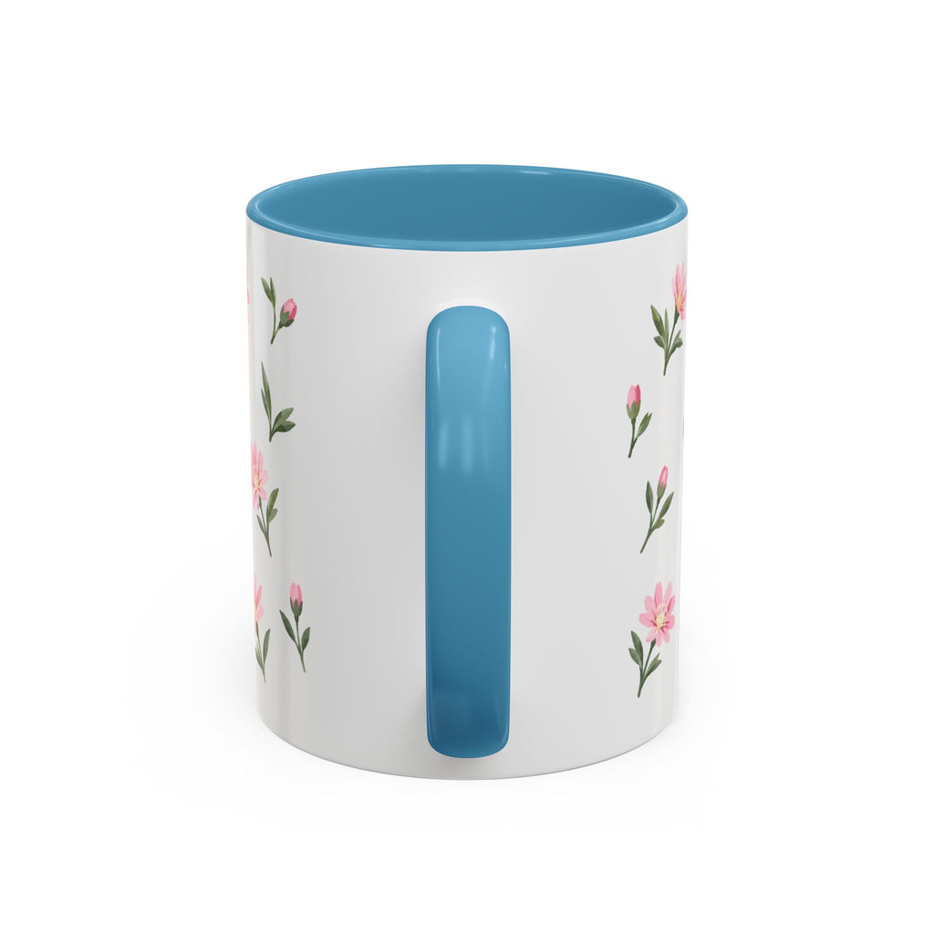 Montana Bitterroot Mug, State Flower Floral Coffee Cup, 11oz Botanical Gift