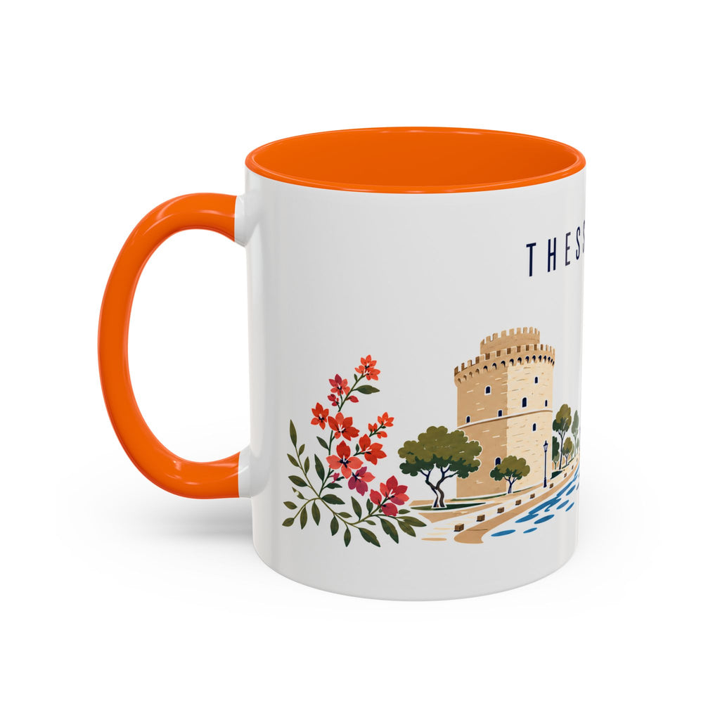 Thessaloniki Coffee Mug | Greece Travel Souvenir | Porcelain Decal City Gift | 11oz 15oz Accent Mug