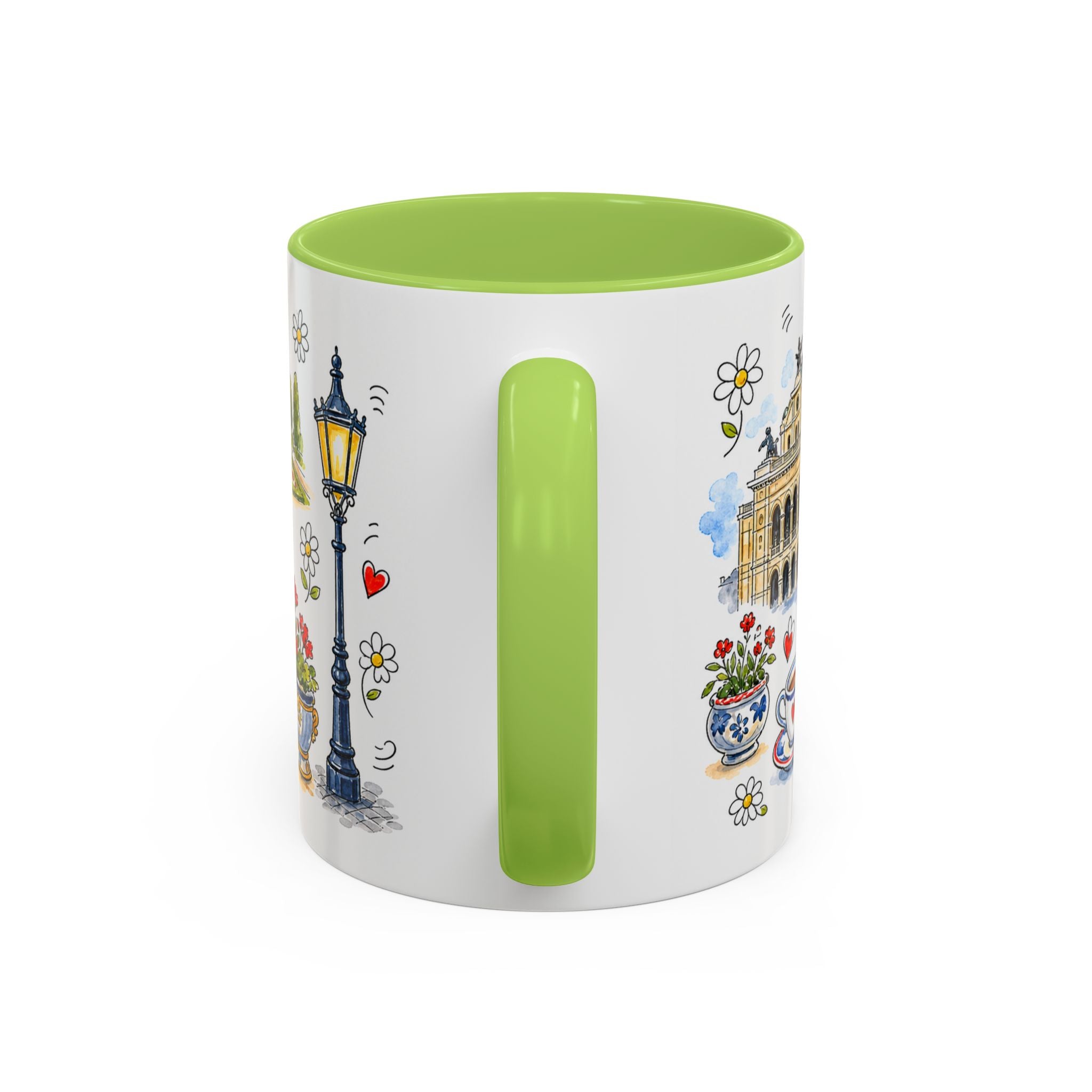 Vienna Travel Mug | European City Souvenir Accent Coffee Mug | 11oz 15oz Ceramic Cup