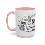 New York City Coffee Mug | New York Souvenir Travel Gift | Accent Color Ceramic 11oz 15oz
