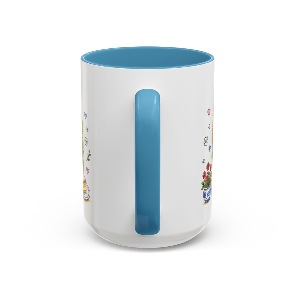 Cesky Krumlov Illustrated Travel Mug | Czechia Souvenir Accent Coffee Mug | 11oz 15oz Ceramic Cup