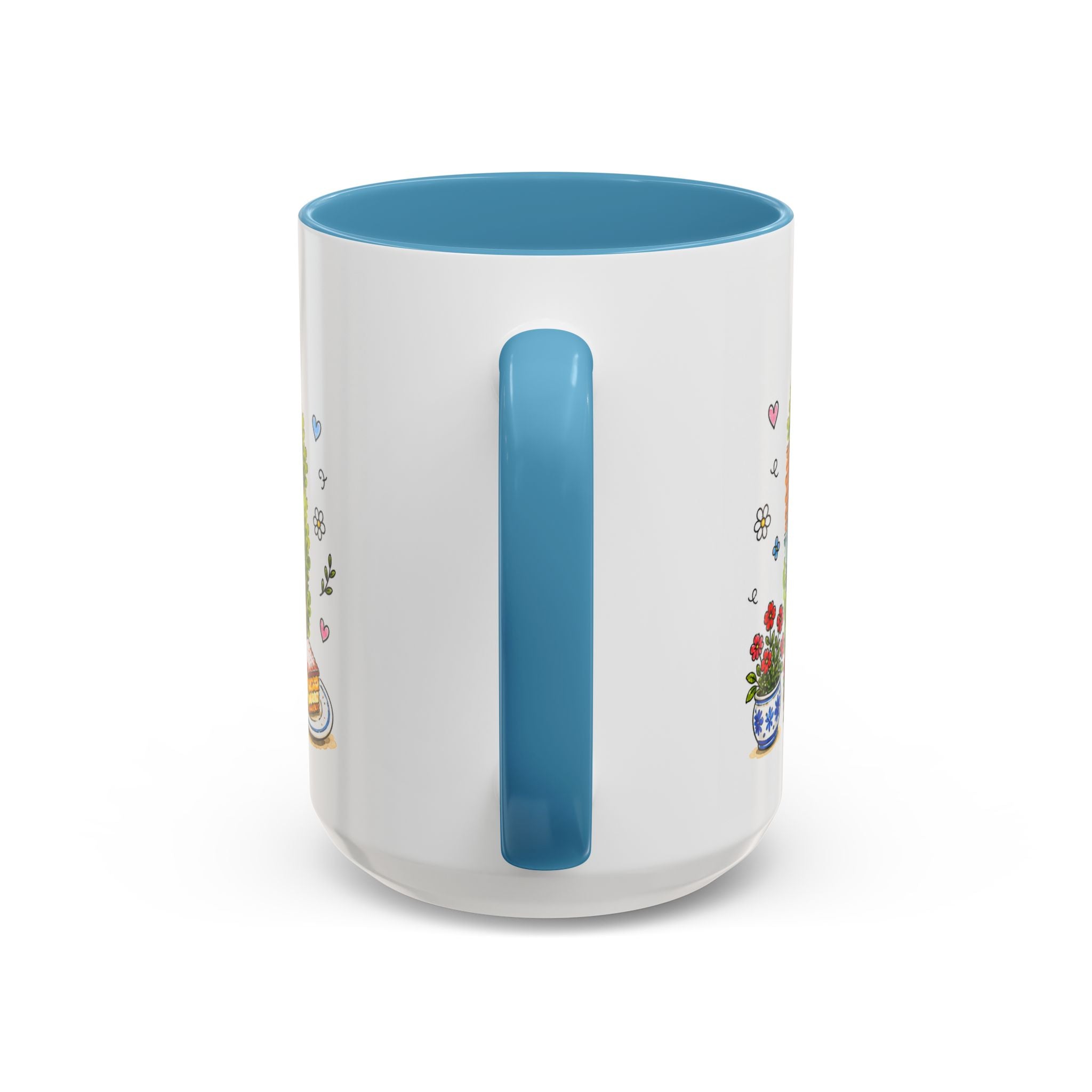 Cesky Krumlov Illustrated Travel Mug | Czechia Souvenir Accent Coffee Mug | 11oz 15oz Ceramic Cup