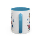 Santorini Coffee Mug | Travel Destination Souvenir Gift | Accent Color Ceramic 11oz 15oz