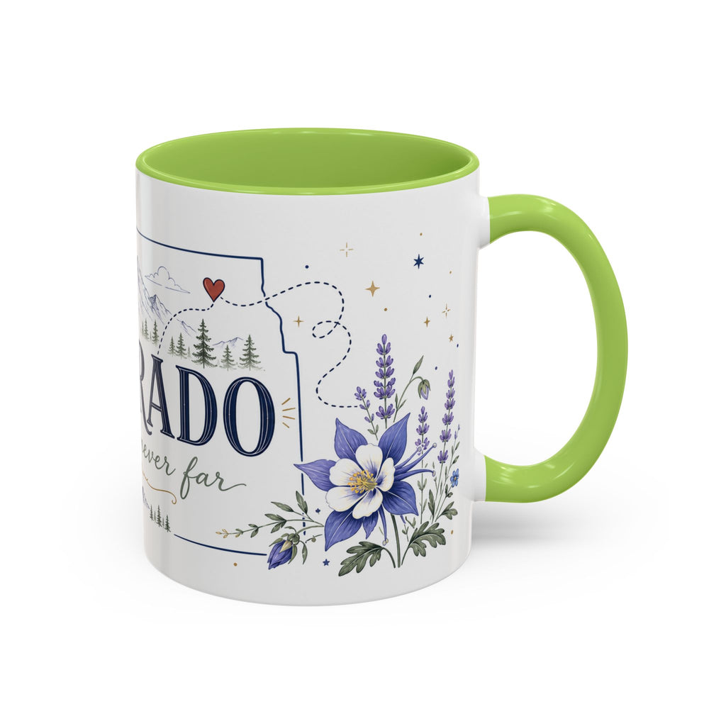 Colorado State Mug | Rocky Mountain Botanical Design | Moving Away Gift