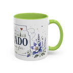 Colorado State Mug | Rocky Mountain Botanical Design | Moving Away Gift