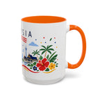 Malaysia Coffee Mug | Travel Souvenir Accent Mug | Country Gift Ceramic Cup 11oz 15oz