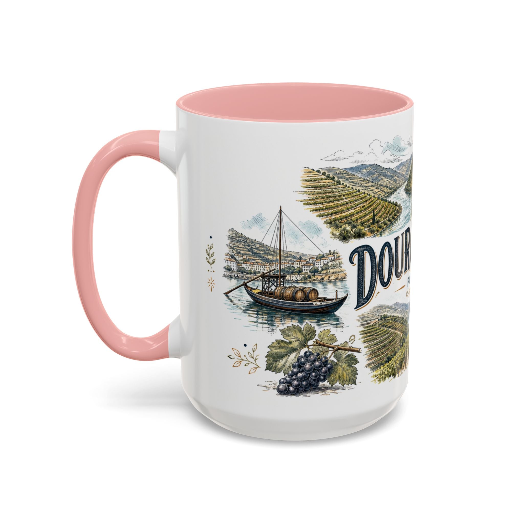 Douro Valley Mug, Portugal Travel Souvenir, Bucket List Gift, Accent Ceramic Coffee Mug 11oz 15oz