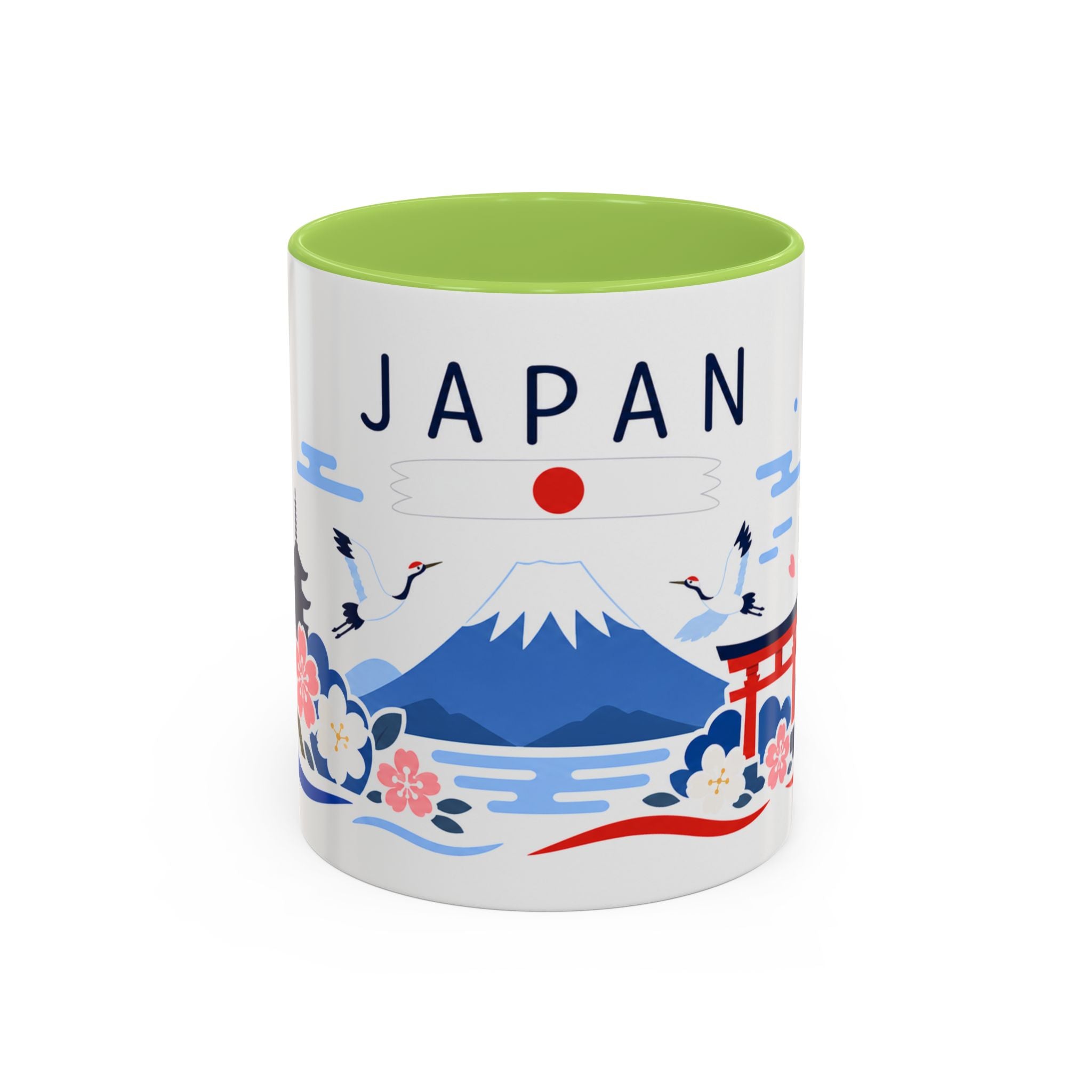 Japan Coffee Mug | Travel Souvenir Accent Mug | Country Gift Ceramic Cup 11oz 15oz