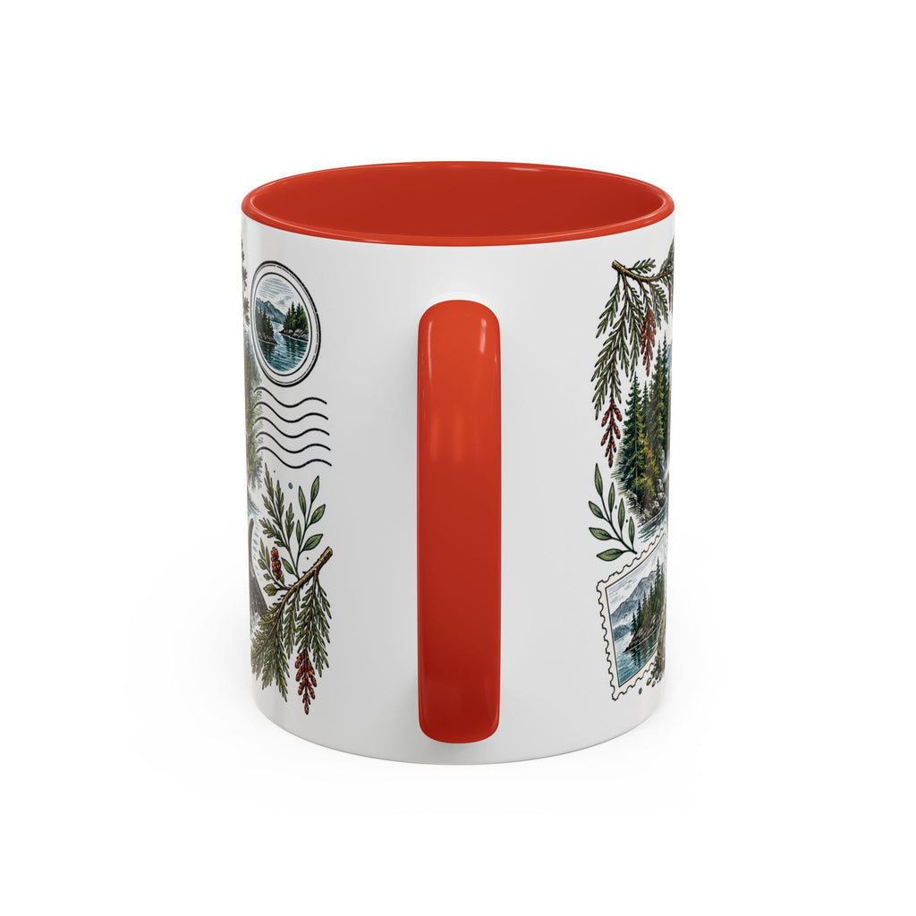 Queen Charlotte Sound Coffee Mug | Travel Destination Souvenir Gift | Accent Color Ceramic 11oz 15oz
