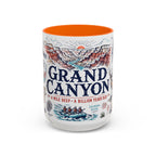 Grand Canyon National Park Coffee Mug | Hiking Camping Nature Gift | Accent Color Ceramic 11oz 15oz