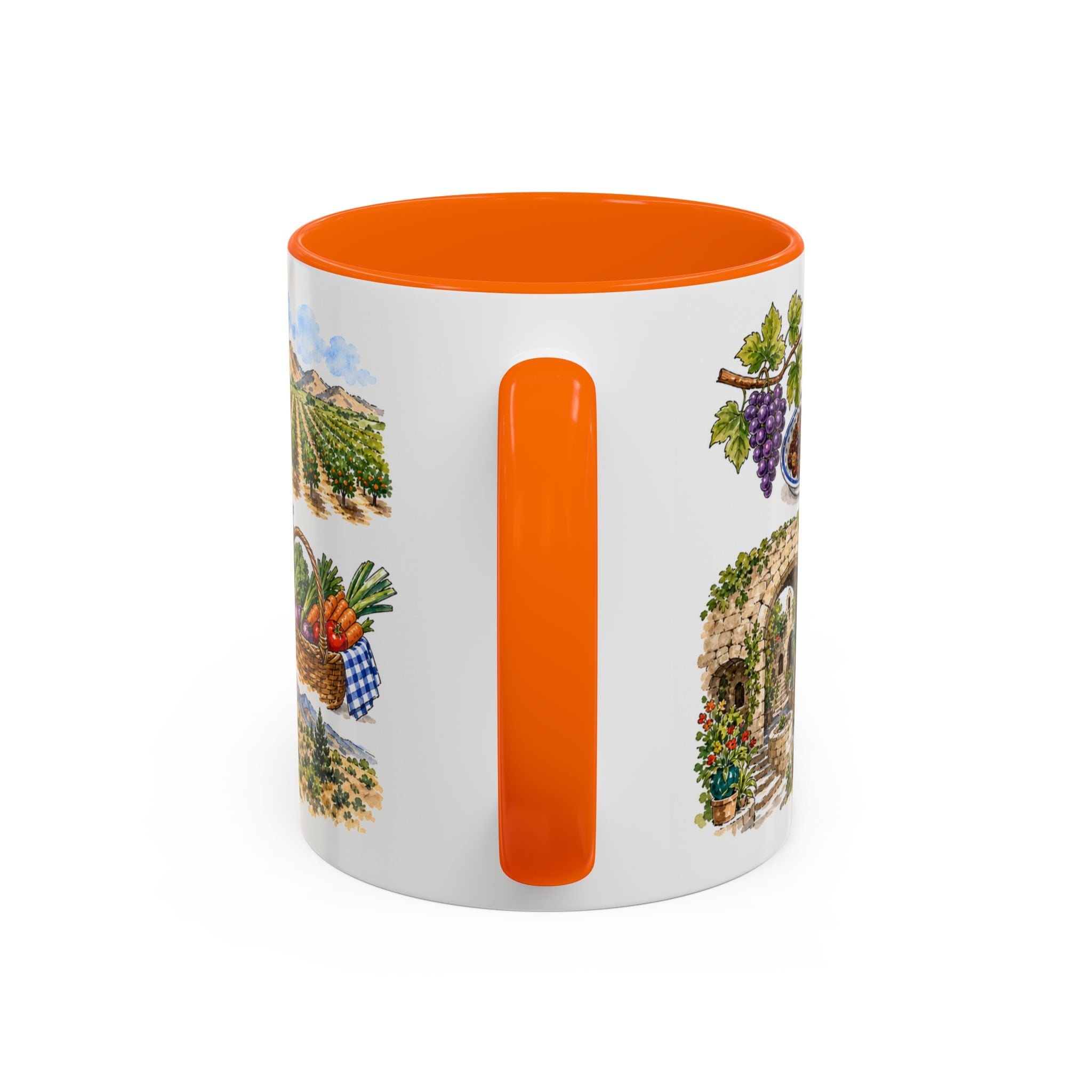 Fresno Illustrated Travel Mug | City Souvenir Accent Coffee Mug | 11oz 15oz Ceramic Cup