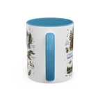 Mount Rainier Coffee Mug | National Park Hiking Washington Gift | Accent Color Ceramic 11oz 15oz