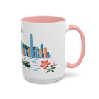 Hong Kong Coffee Mug | Hong Kong Travel Souvenir | Porcelain Decal City Gift | 11oz 15oz Accent Mug