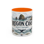 Oregon Coast Mug, Pacific Northwest Travel Souvenir, Bucket List Gift, Accent Ceramic Coffee Mug 11oz 15oz