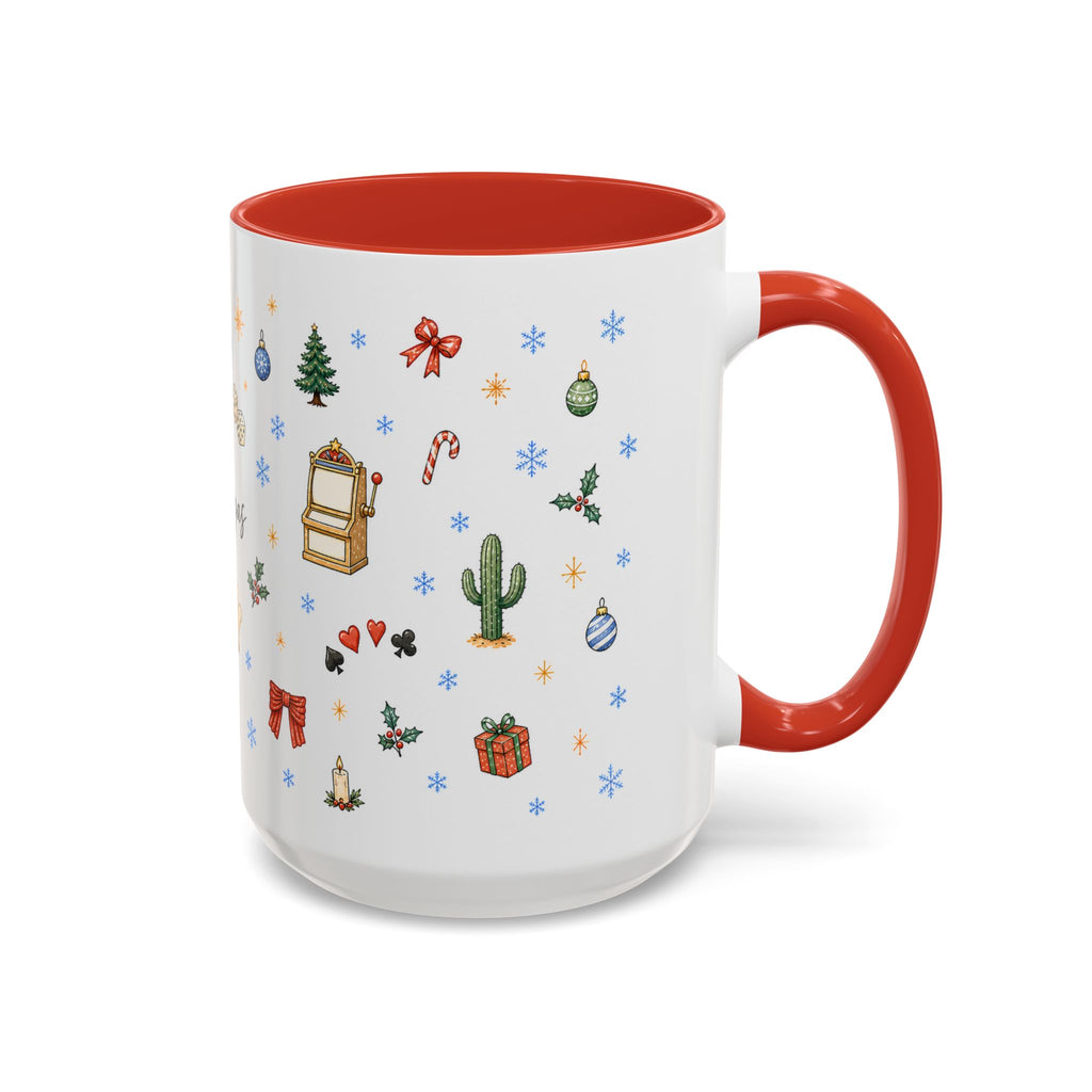 Las Vegas Christmas Mug | Watercolor City Souvenir, Travel Memories (11oz, 15oz)