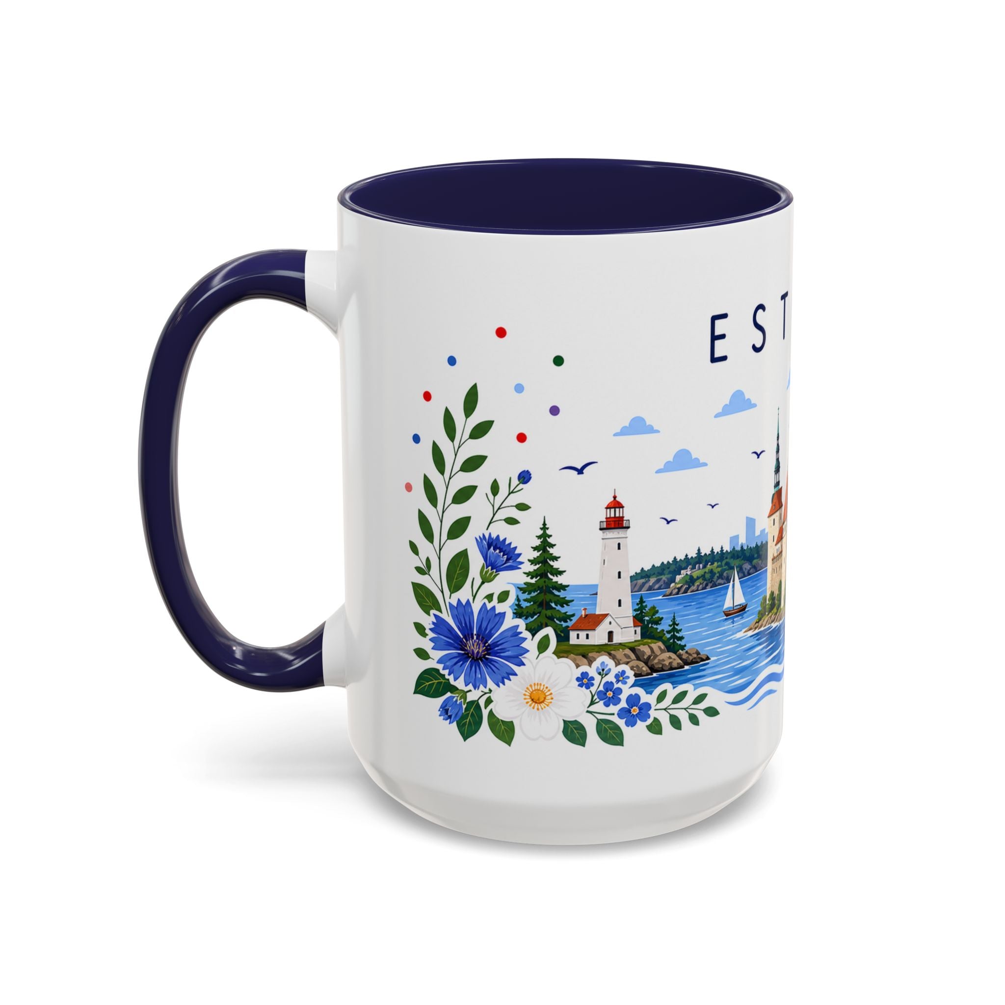 Estonia Coffee Mug | Travel Souvenir Accent Mug | Place Gift Ceramic Cup 11oz 15oz