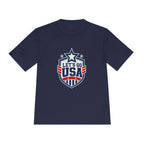 United States Soccer T Shirt, Let's Go USA Fan Tee, Moisture Wicking Sport Shirt