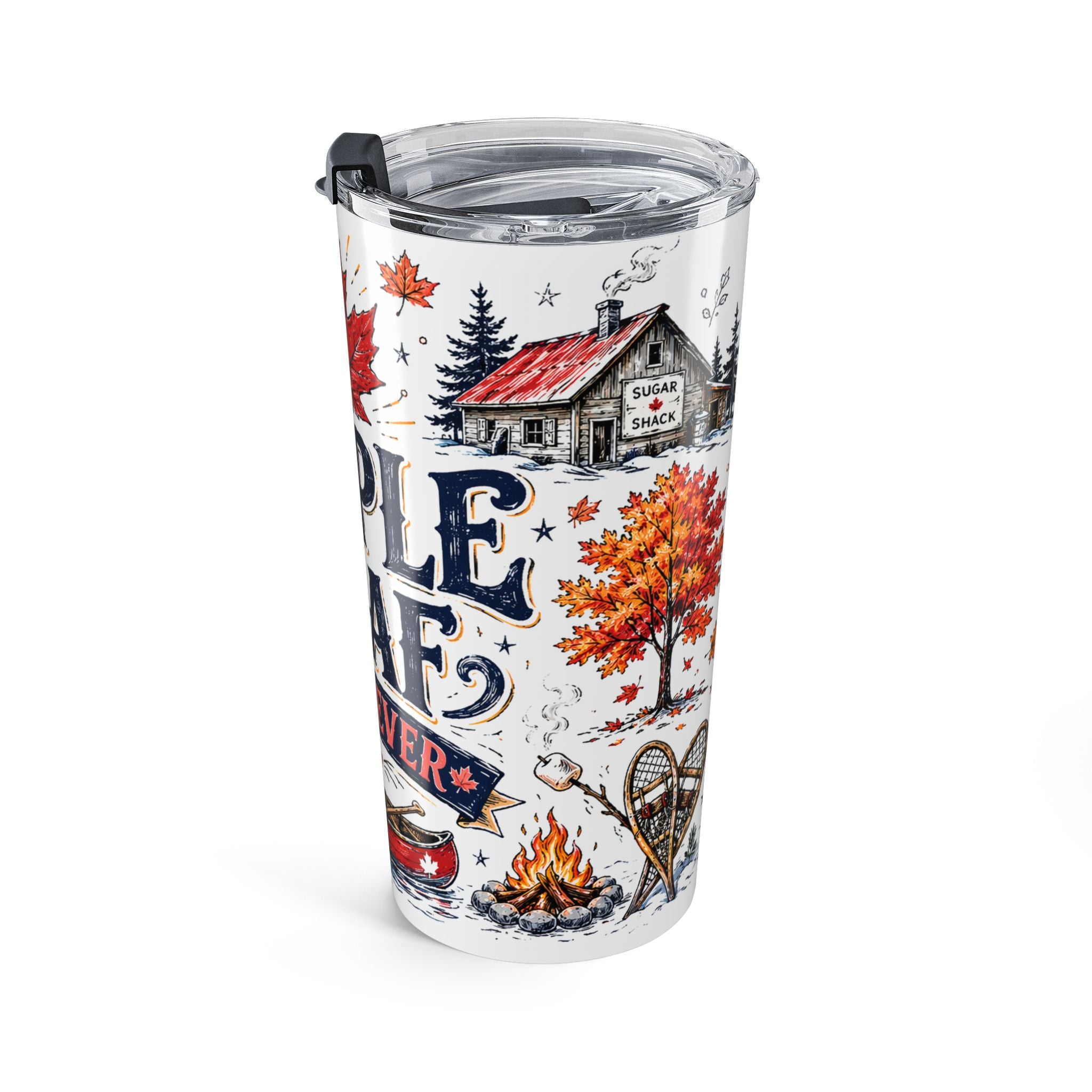 Maple Leaf Forever 20oz Tumbler | Canadian Pride Gift | Insulated Stainless Steel Travel Cup