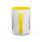 New Mexico State Map Mug | Desert Scenery, Yucca Flower Accent Coffee Cup