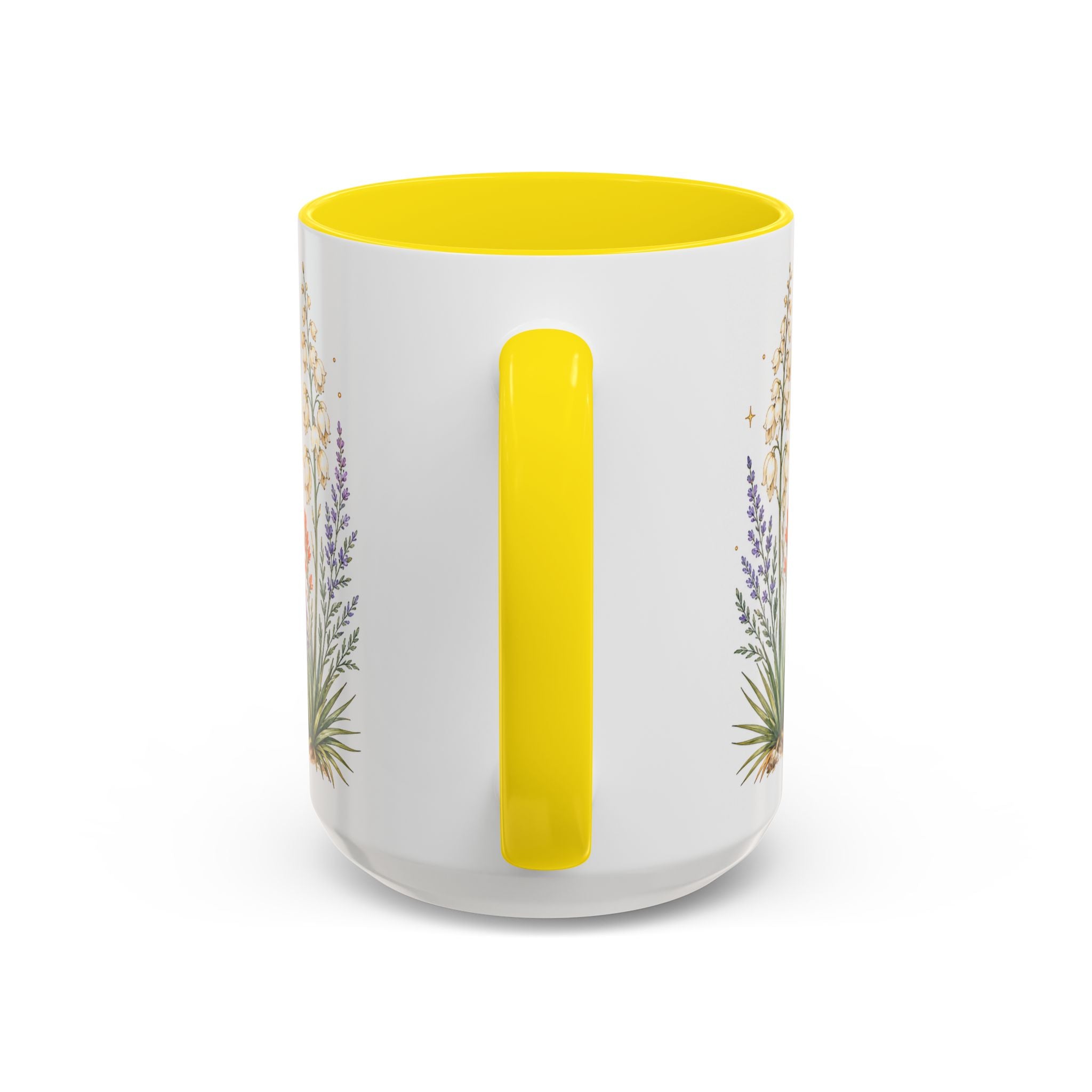 New Mexico State Map Mug | Desert Scenery, Yucca Flower Accent Coffee Cup