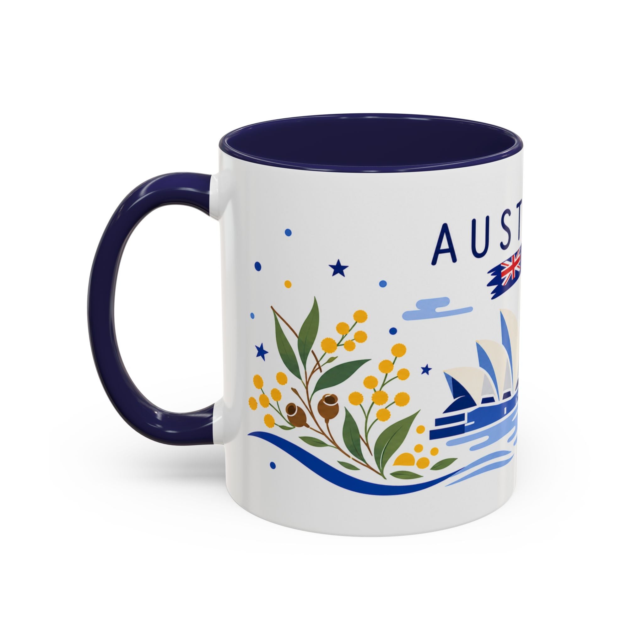Australia Coffee Mug | Travel Souvenir Accent Mug | Country Gift Ceramic Cup 11oz 15oz