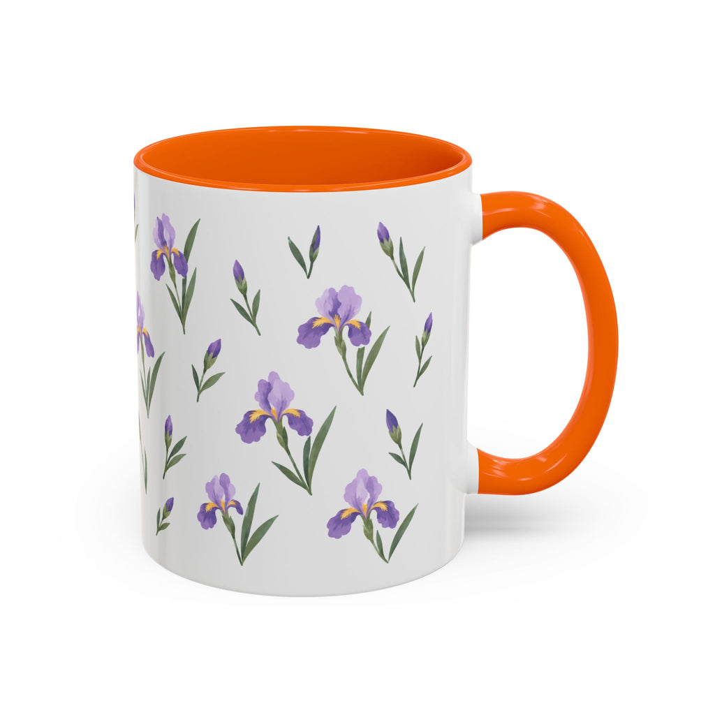 Tennessee Iris Mug, State Flower Floral Coffee Cup, 11oz Botanical Gift