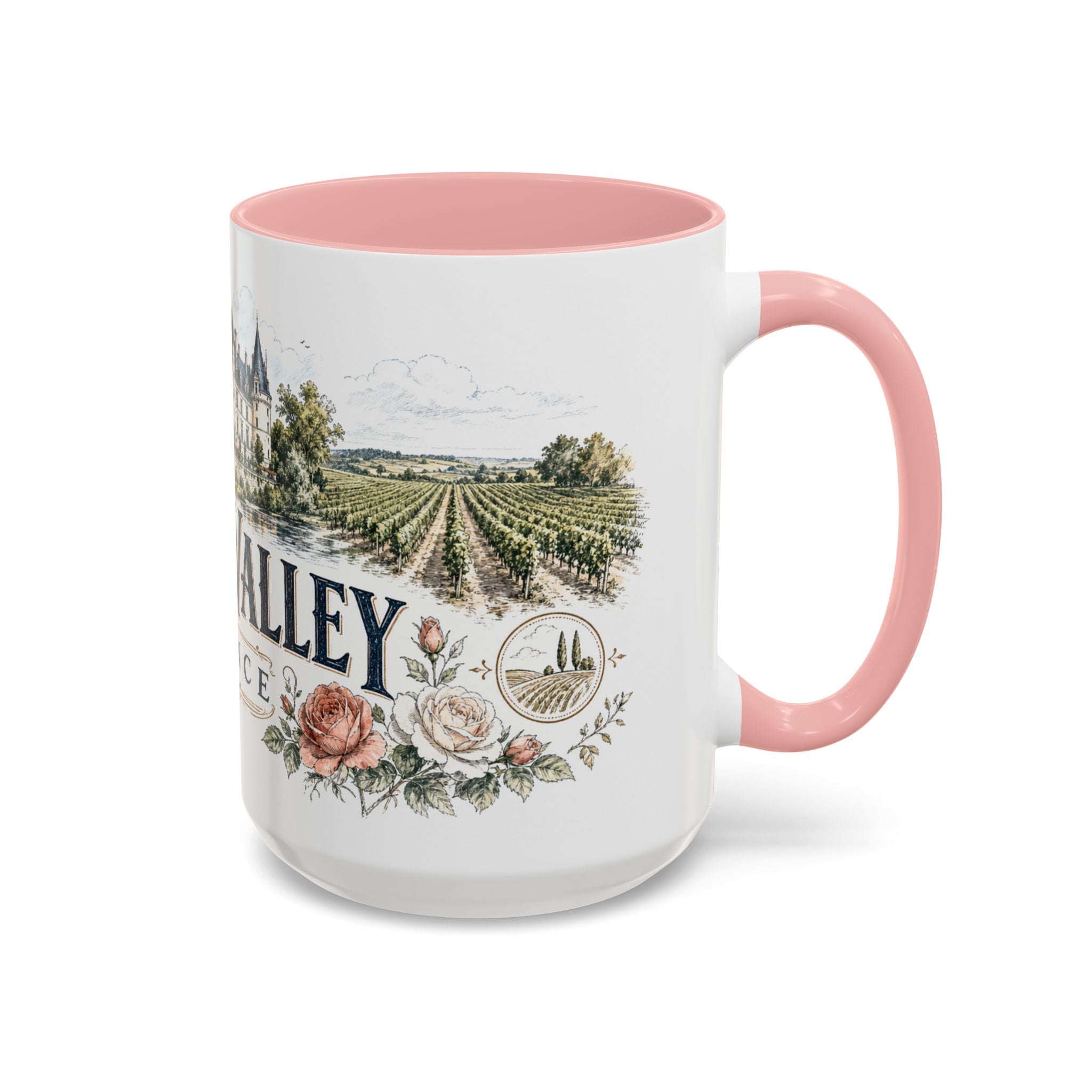 Loire Valley Mug, France Travel Souvenir, Bucket List Gift, Accent Ceramic Coffee Mug 11oz 15oz