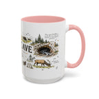 Wind Cave National Park Coffee Mug | South Dakota Cave Bison Prairie Gift | Accent Color Ceramic 11oz 15oz