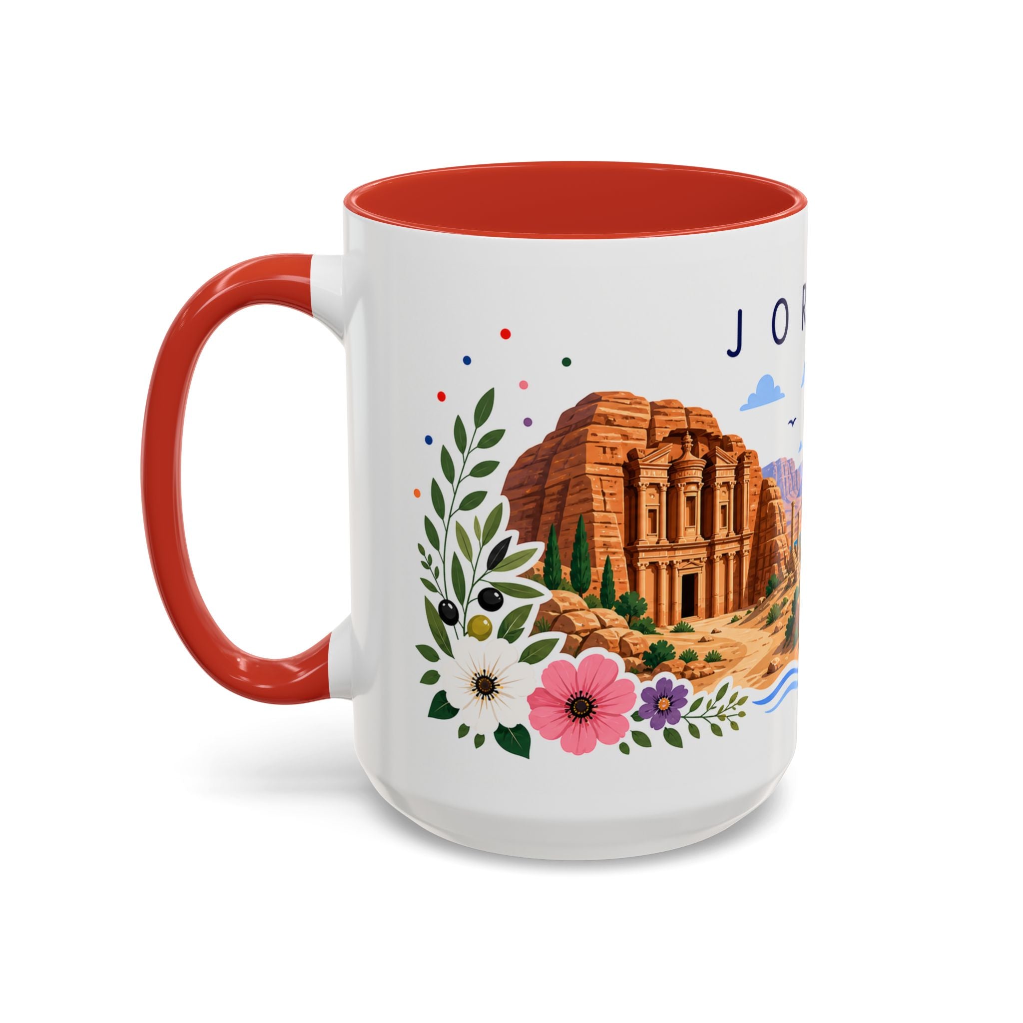 Jordan Coffee Mug | Travel Souvenir Accent Mug | Place Gift Ceramic Cup 11oz 15oz
