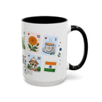 Jaipur Coffee Mug | Postage Stamp Collage Mug | Travel Souvenir Accent Cup 11oz 15oz