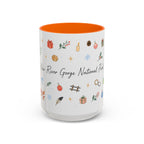 New River Gorge National Park Christmas Mug | Watercolor Travel Souvenir | Holiday Gift | Accent Ceramic Coffee Cup 11oz 15oz