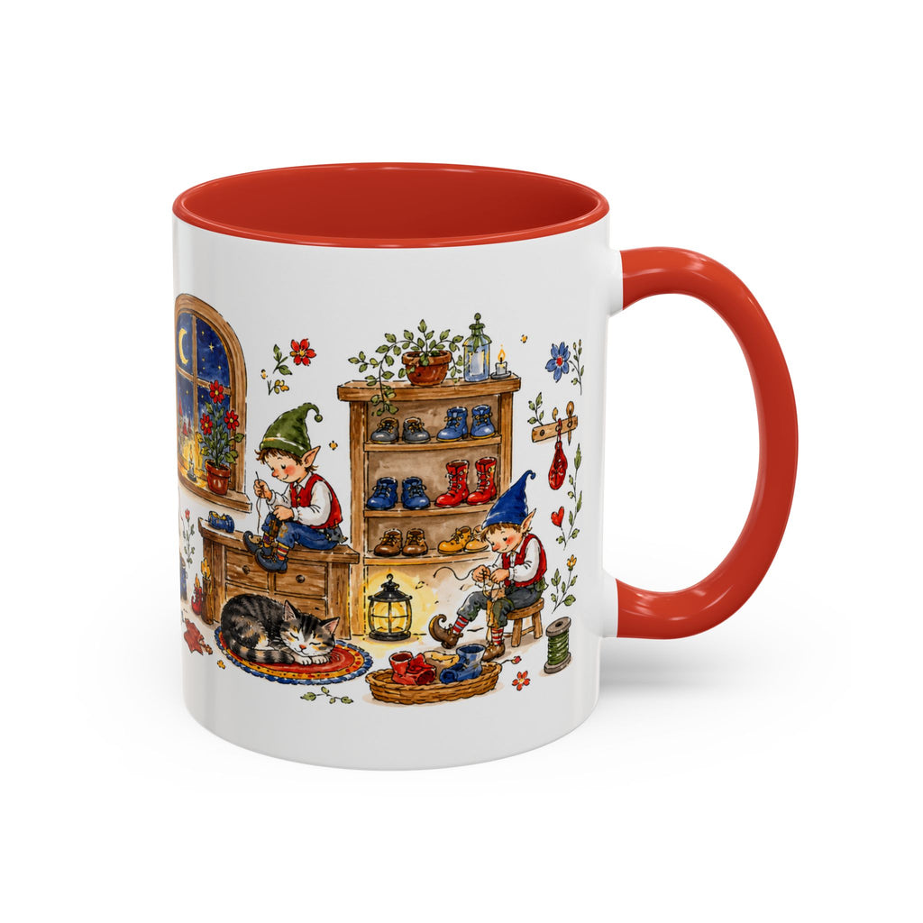 Elves and the Shoemaker Mug | Storybook Accent Coffee Mug | EveryLegend