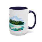 Biscayne National Park Coffee Mug | Solid Color Block Park Souvenir | 11oz 15oz Accent Mug