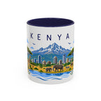 Kenya Coffee Mug | Travel Souvenir Accent Mug | Place Gift Ceramic Cup 11oz 15oz