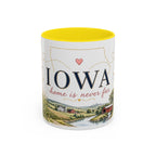 Iowa State Mug | Home is Never Far Accent Mug (11oz or 15oz)