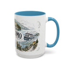 Lake Como Mug, Italy Travel Souvenir, Bucket List Gift, Accent Ceramic Coffee Mug 11oz 15oz