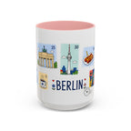 Berlin Coffee Mug | Postage Stamp Collage Mug | Travel Souvenir Accent Cup 11oz 15oz