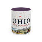 Ohio State Map Mug | Botanical Travel Sketch, Homesick Gift, Long Distance Friendship