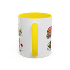 Omaha Illustrated Travel Mug | City Souvenir Accent Coffee Mug | 11oz 15oz Ceramic Cup
