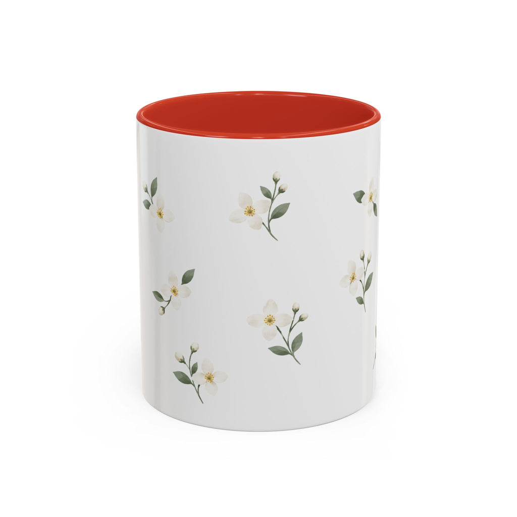 Idaho Syringa Mug, State Flower Floral Coffee Cup, 11oz Botanical Gift