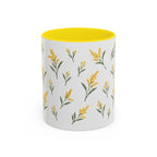 Nebraska Goldenrod Mug, State Flower Floral Coffee Cup, 11oz Botanical Gift