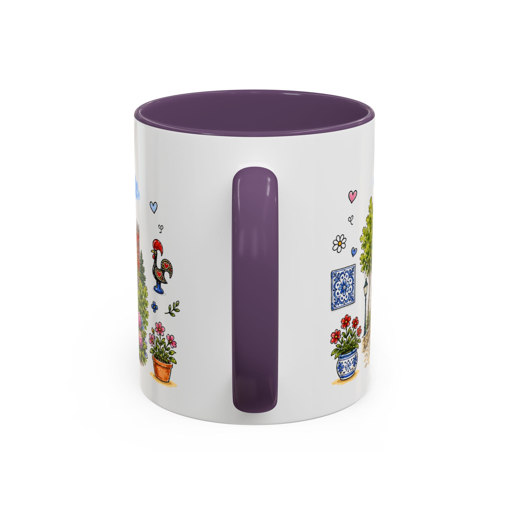Sintra Illustrated Travel Mug | Portugal Souvenir Accent Coffee Mug | 11oz 15oz Ceramic Cup