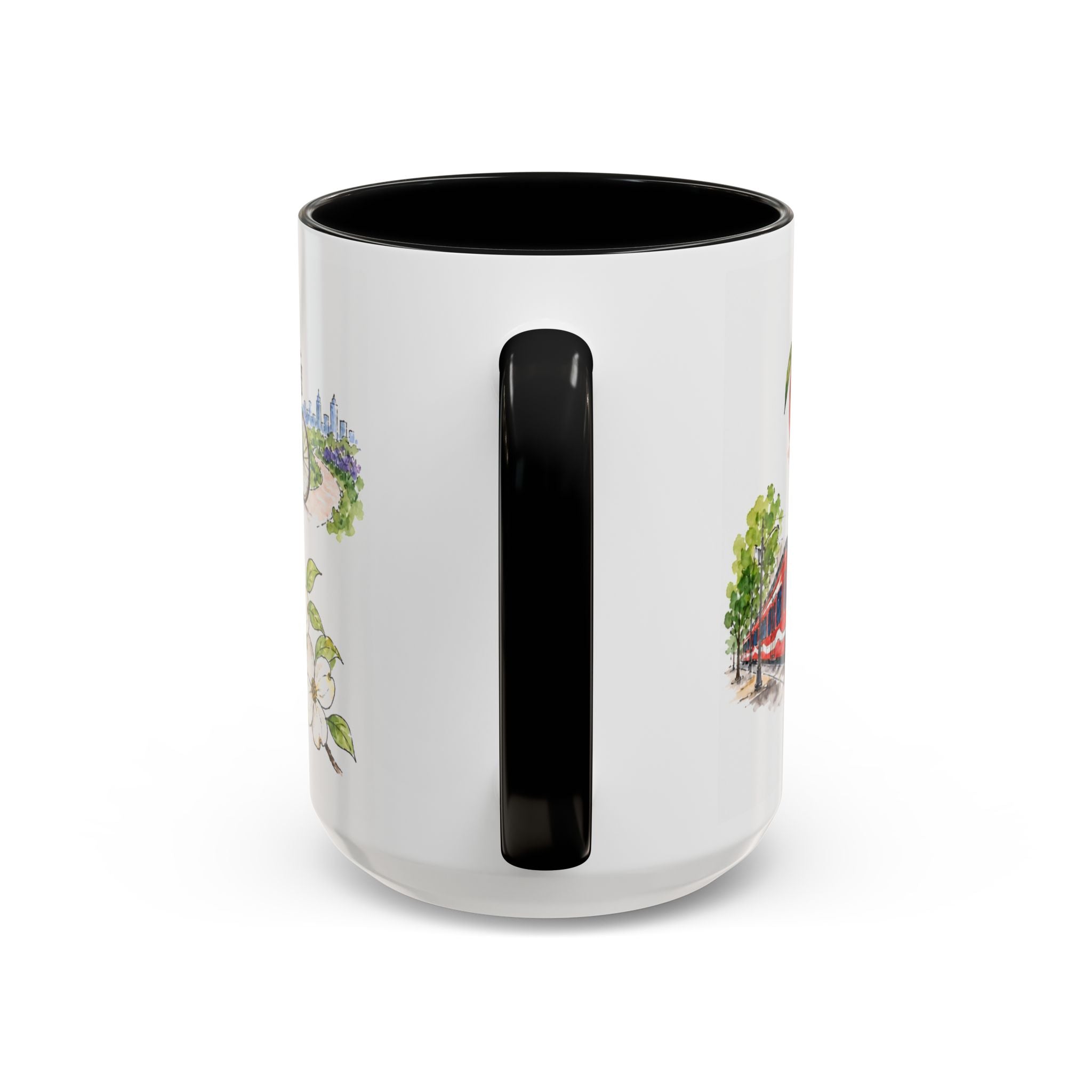 Atlanta Illustrated Travel Mug | City Souvenir Accent Coffee Mug | 11oz 15oz Ceramic Cup