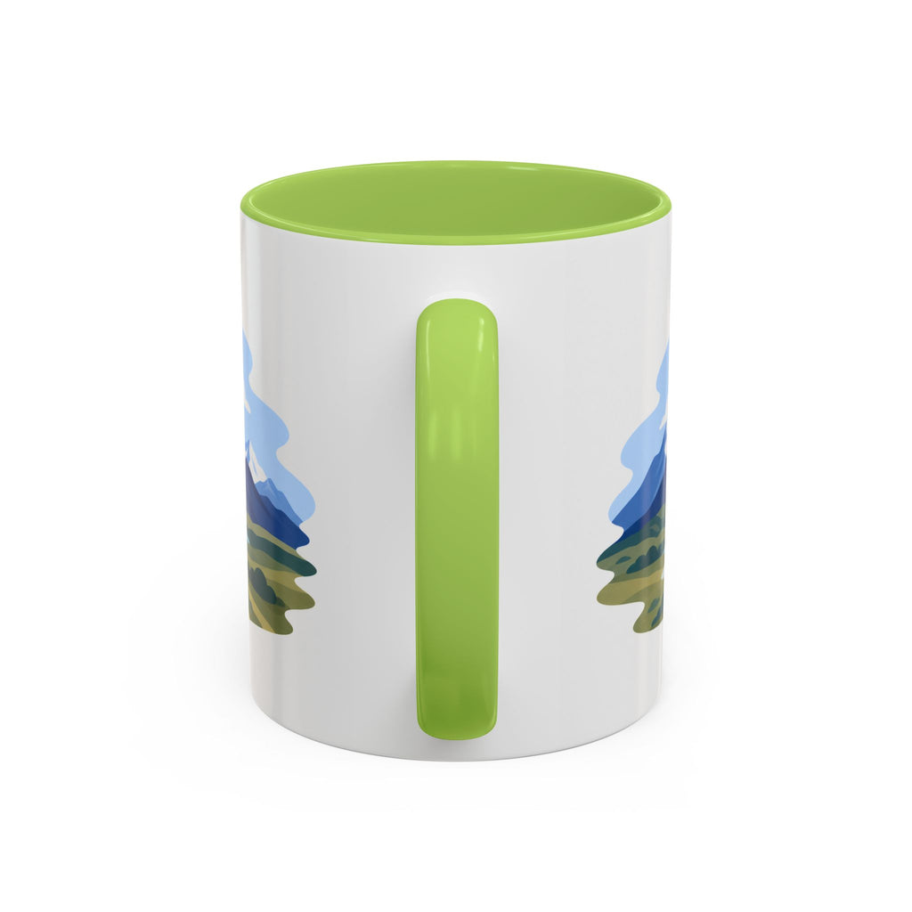 Wrangell-St. Elias National Park Coffee Mug | Solid Color Block Park Souvenir | 11oz 15oz Accent Mug