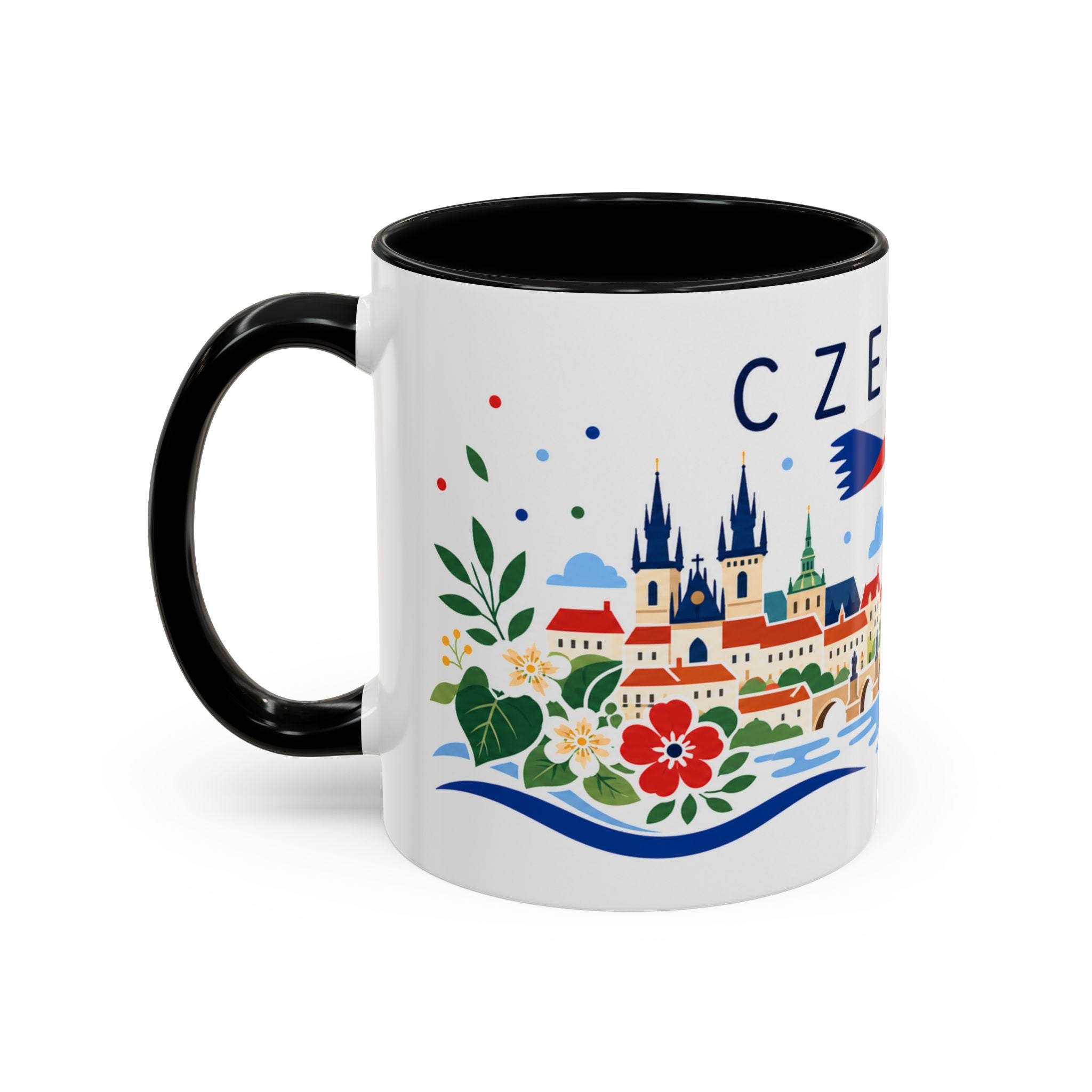 Czechia Coffee Mug | Travel Souvenir Accent Mug | Country Gift Ceramic Cup 11oz 15oz