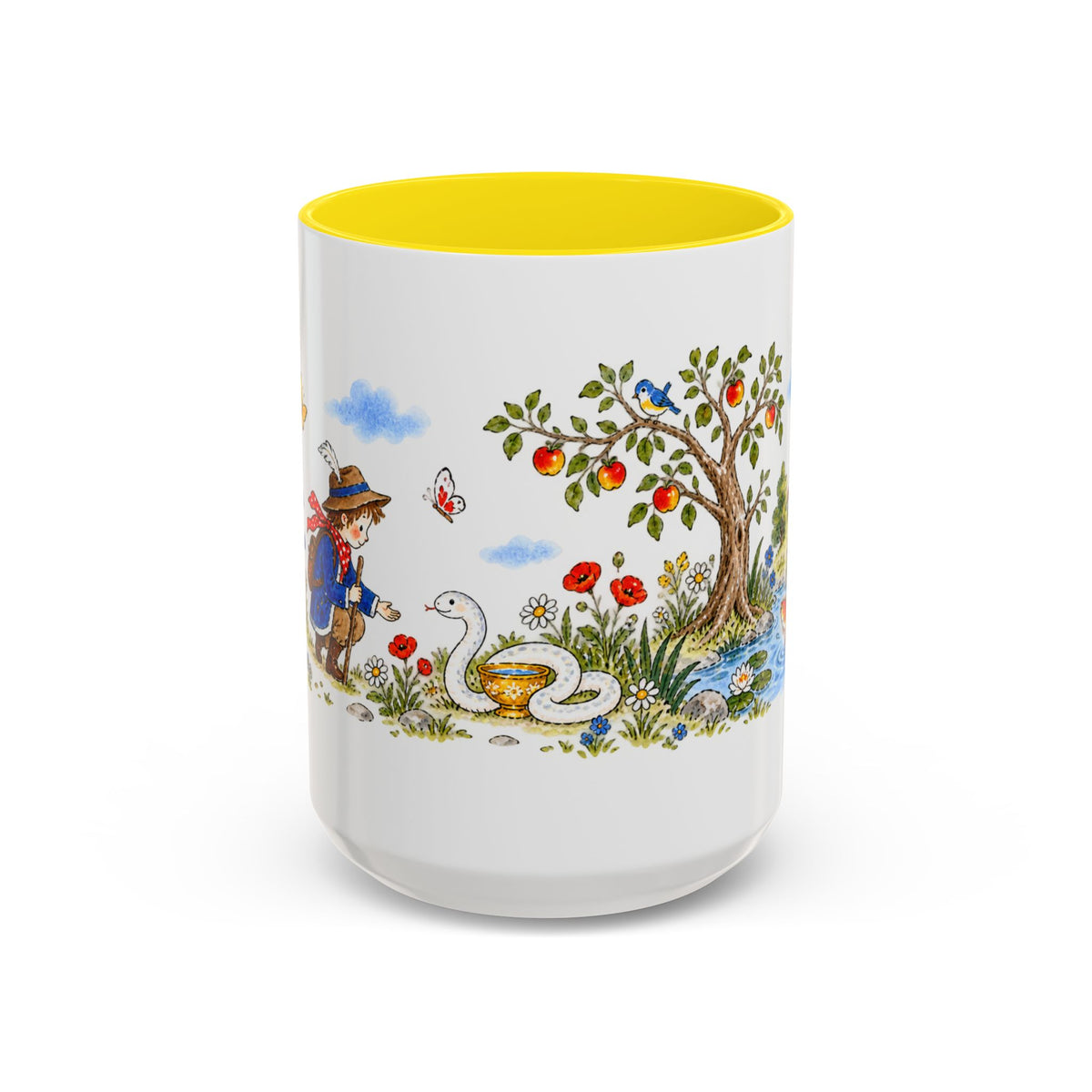 The White Snake Mug | Storybook Fairy Tale Accent Coffee Mug | EveryLegend