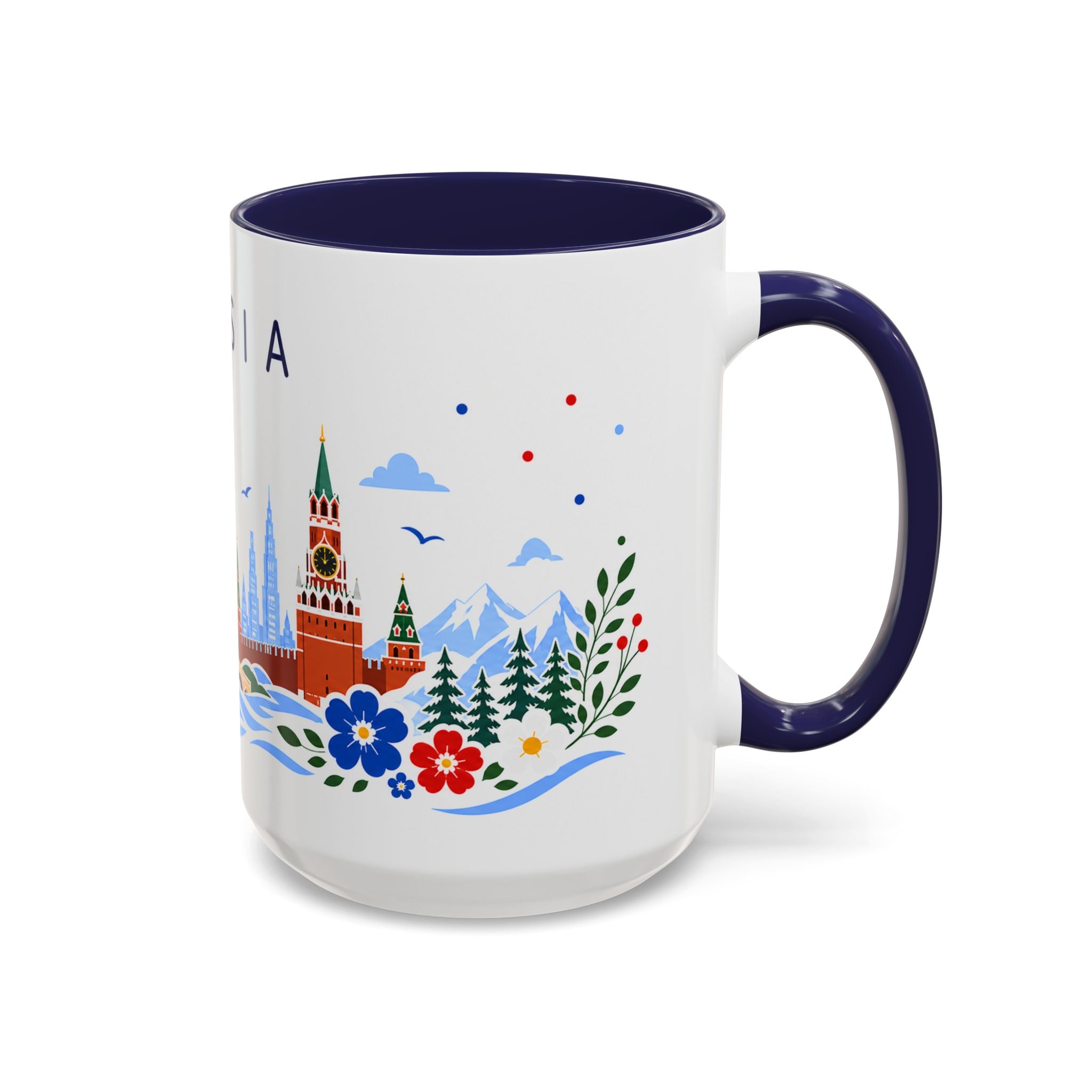 Russia Coffee Mug | Travel Souvenir Accent Mug | Place Gift Ceramic Cup 11oz 15oz