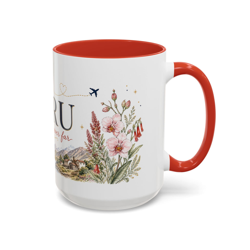 Peru Home Country Mug | Moving Away Gift | Long Distance Friendship | 11 oz 15 oz Accent Mug