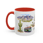 Tucson Illustrated Travel Mug | City Souvenir Accent Coffee Mug | 11oz 15oz Ceramic Cup